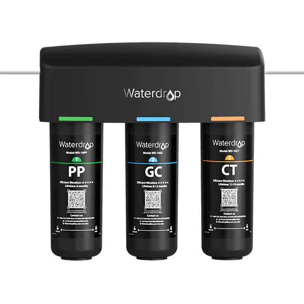 3-stage Under Counter Water Filter System with Dedicated Faucet Waterdrop TSB - Image 3