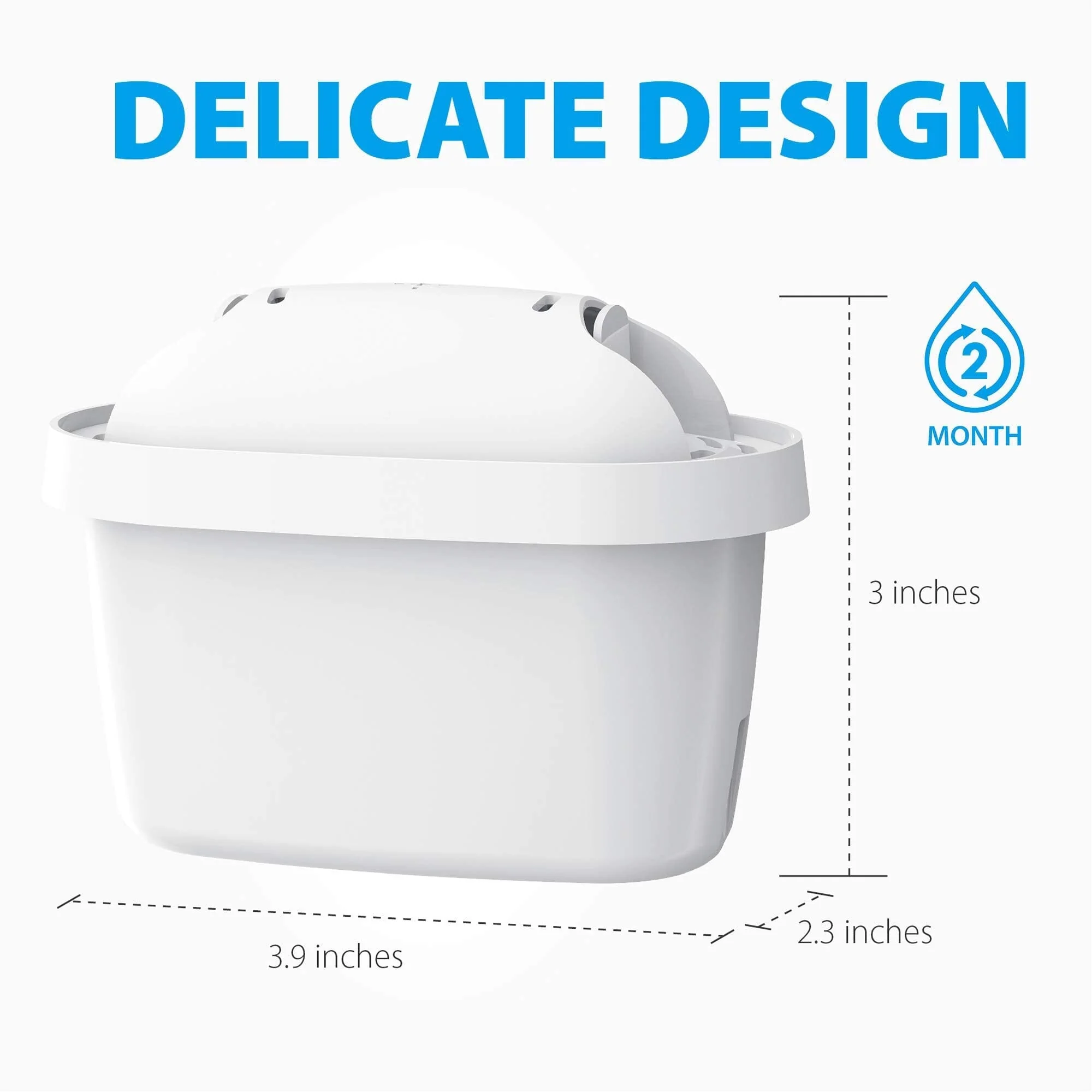 Waterdrop Replacement for Brita Maxtra+ Pitcher Water Filter WD-07 - Image 5