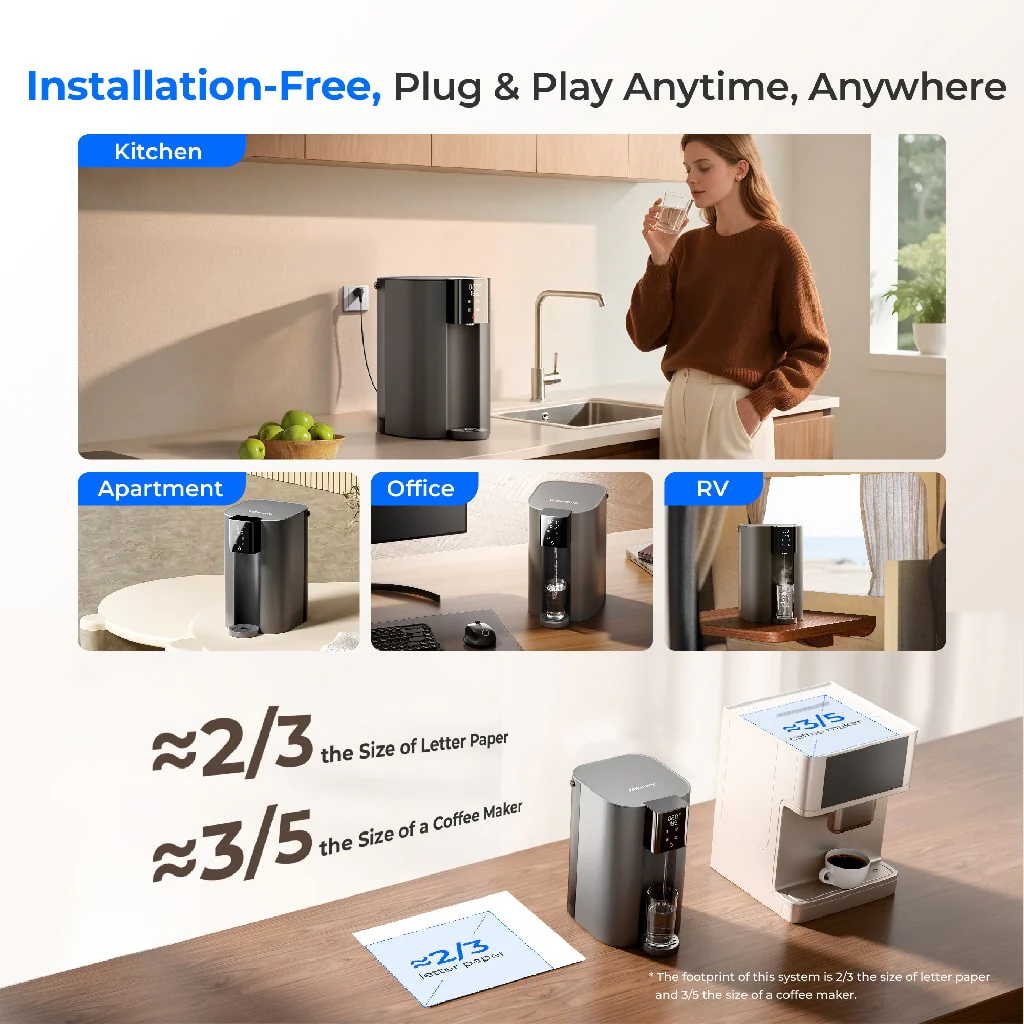Waterdrop C1H Instant Hot Water  Reverse Osmosis System - Image 4