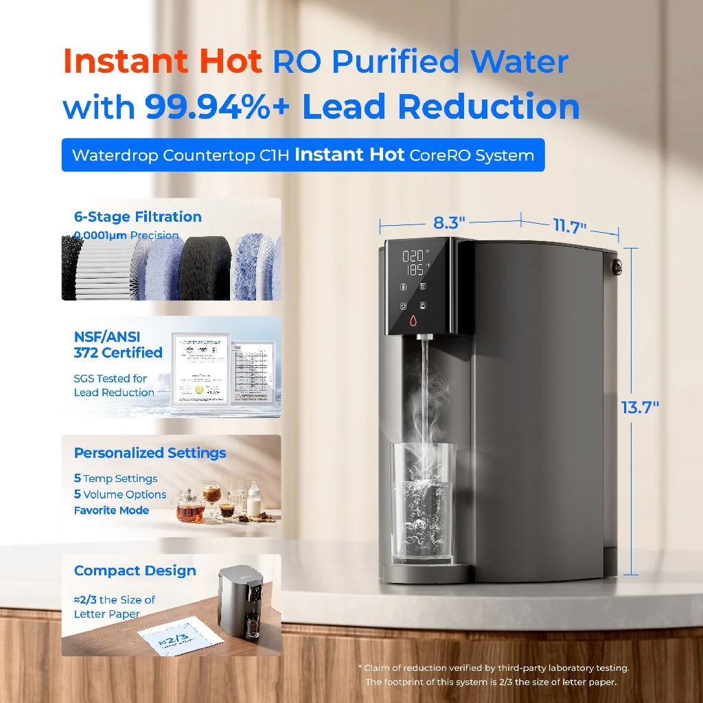 Waterdrop C1H Instant Hot Water  Reverse Osmosis System - Image 6