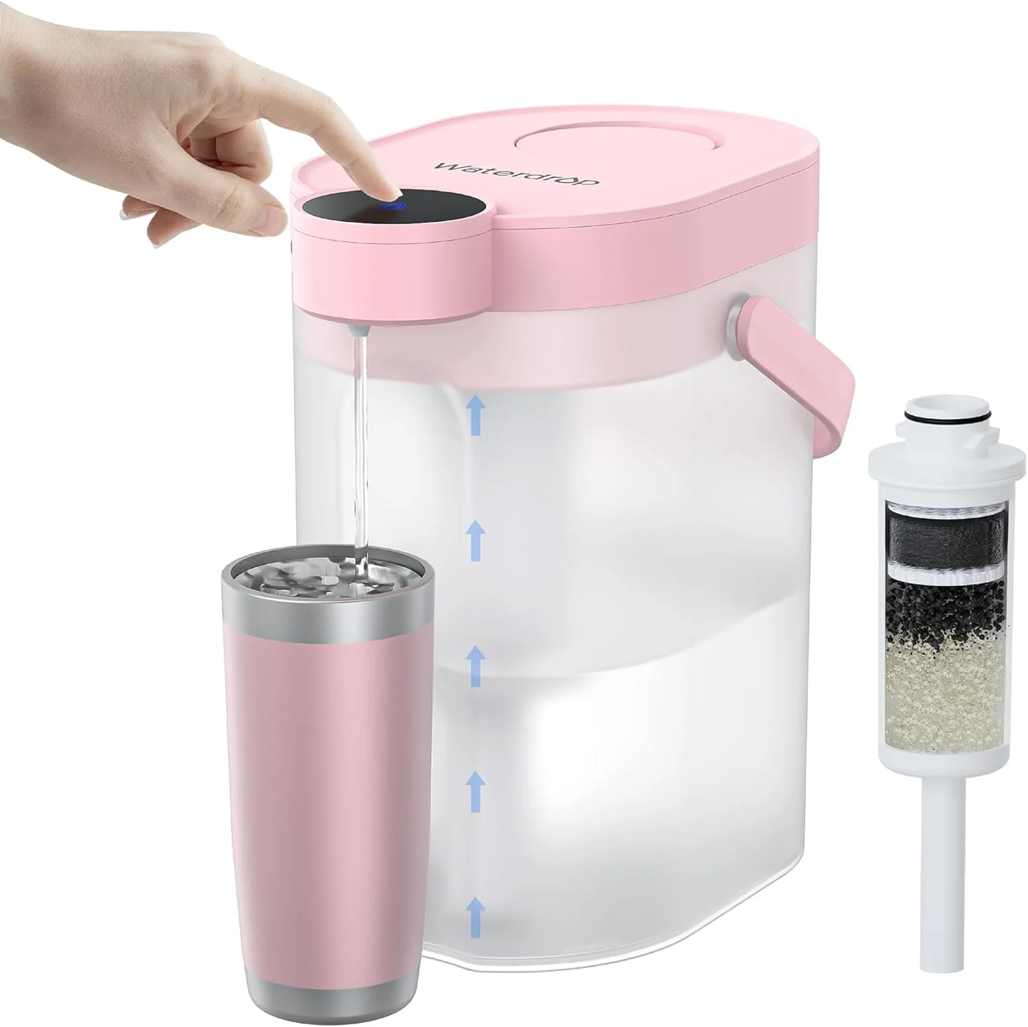 Waterdrop Electric Water Filter Pitcher ED06W, 200-Gallon Capacity, Soft Water System - Image 12