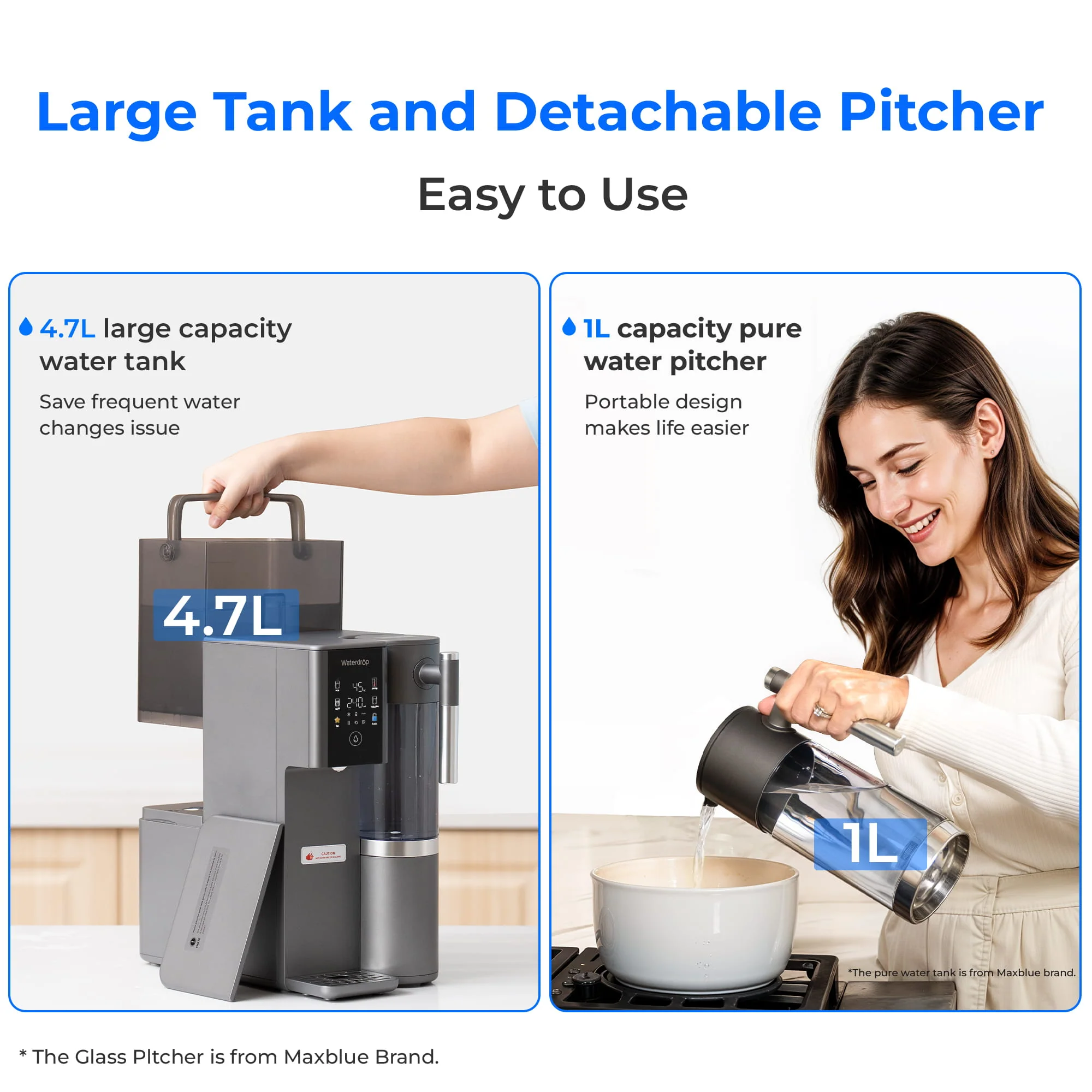 Waterdrop Remineralization Hot Cold RO Water Dispenser,  A2G - Image 7