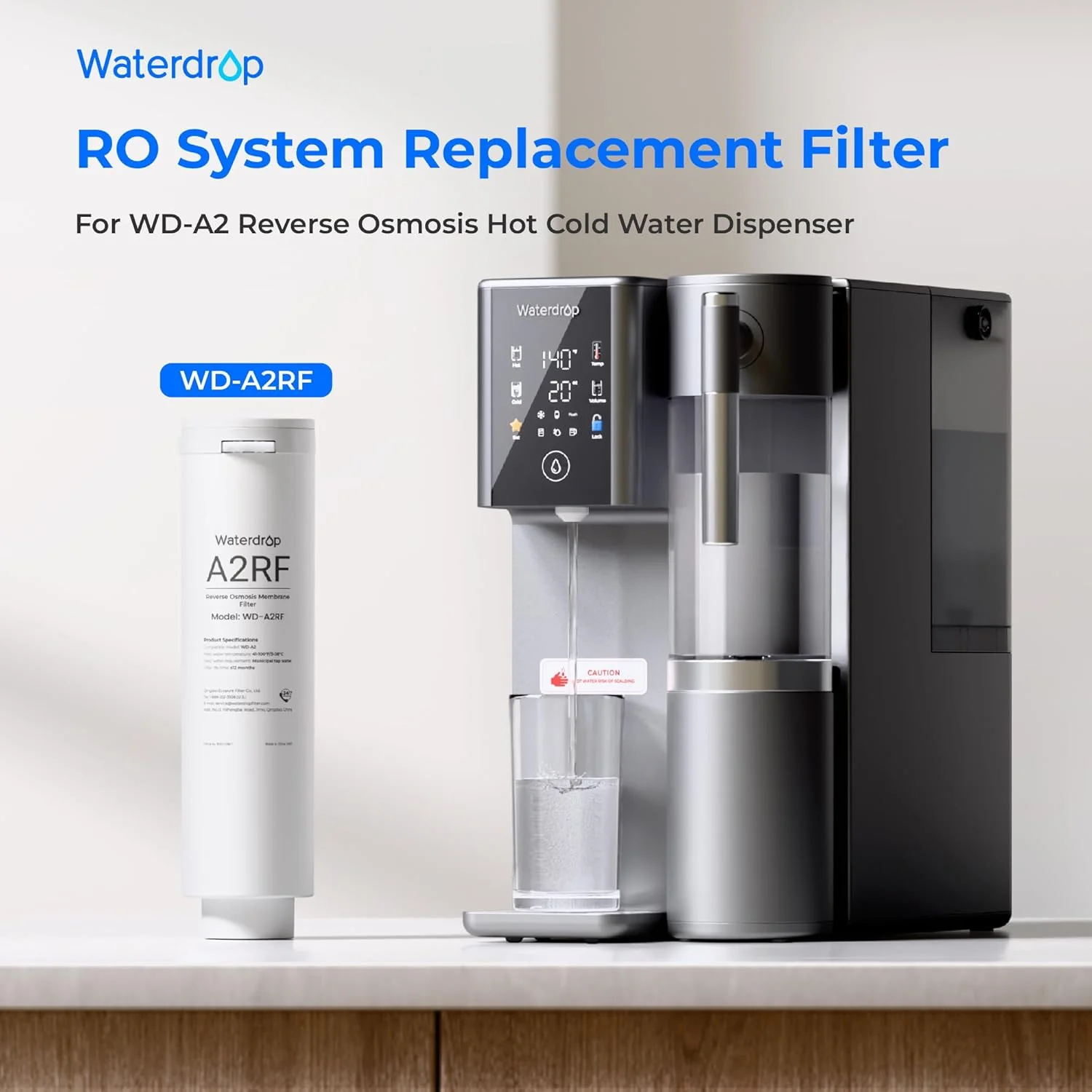 Waterdrop A2RF-RO Water Filter for WD-A2 Countertop RO System - Image 2