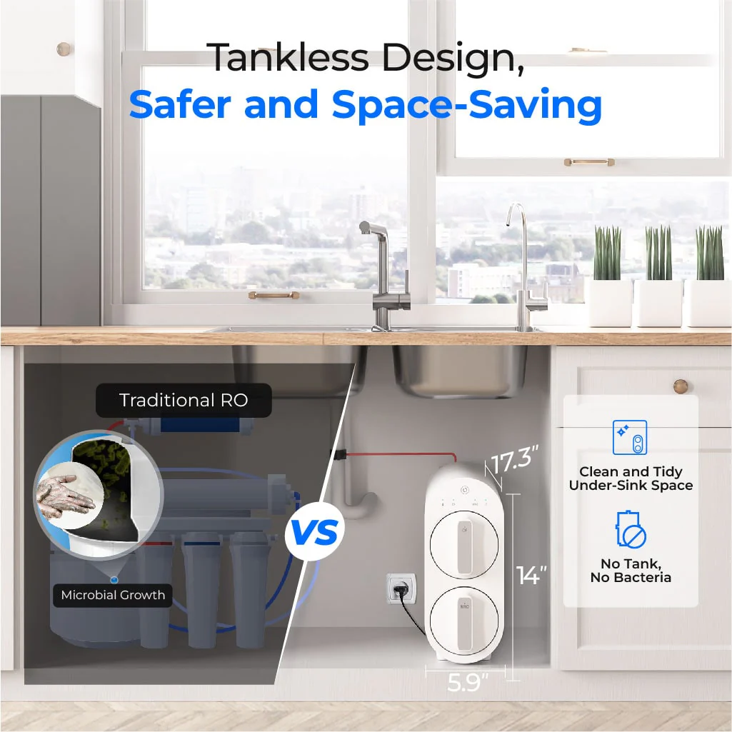 Waterdrop Reverse Osmosis Water Filtration System for Home, G2P600 - Image 6