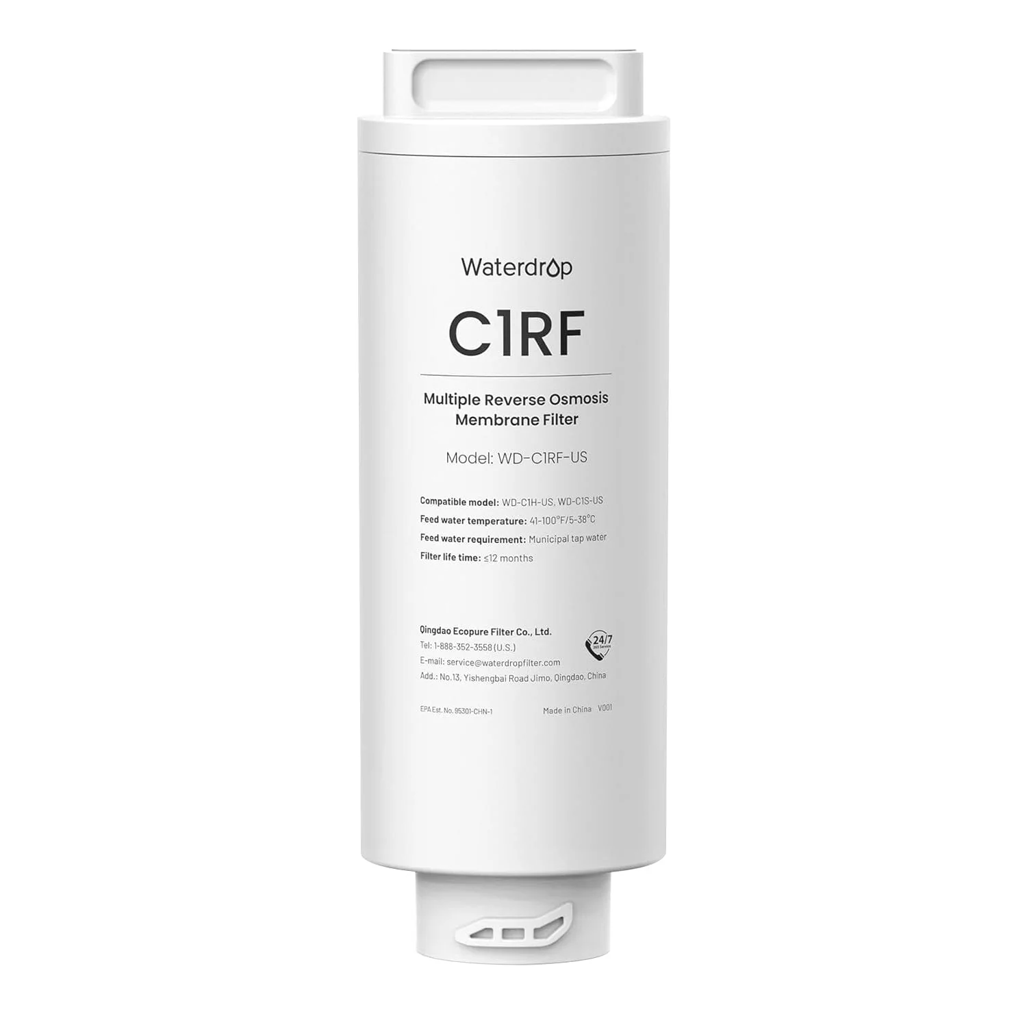 WD-C1RF Filter for Waterdrop C1H Reverse Osmosis System, 2-YEAR COMBO - Image 2