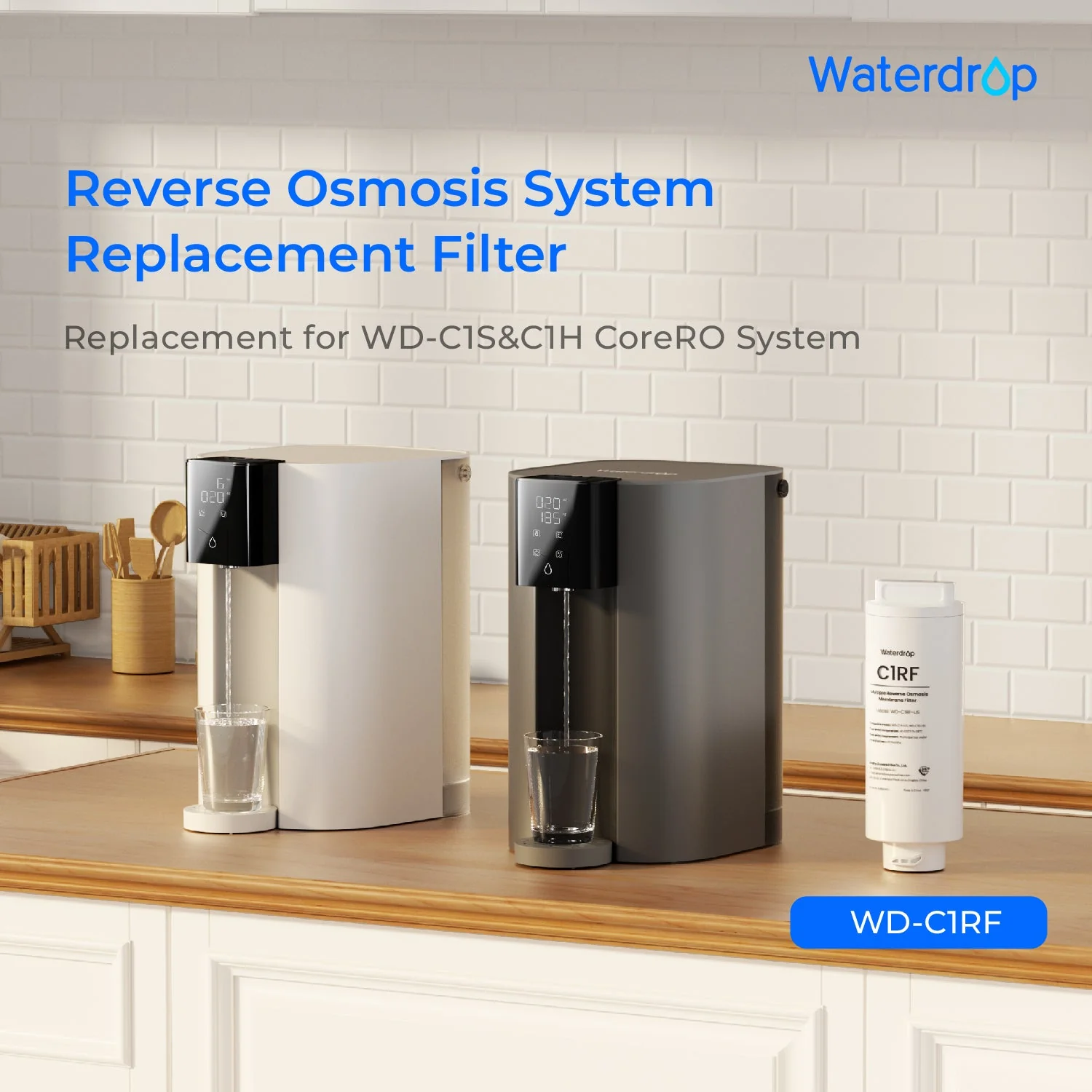 WD-C1RF Filter for Waterdrop C1H Reverse Osmosis System, 2-YEAR COMBO - Image 3