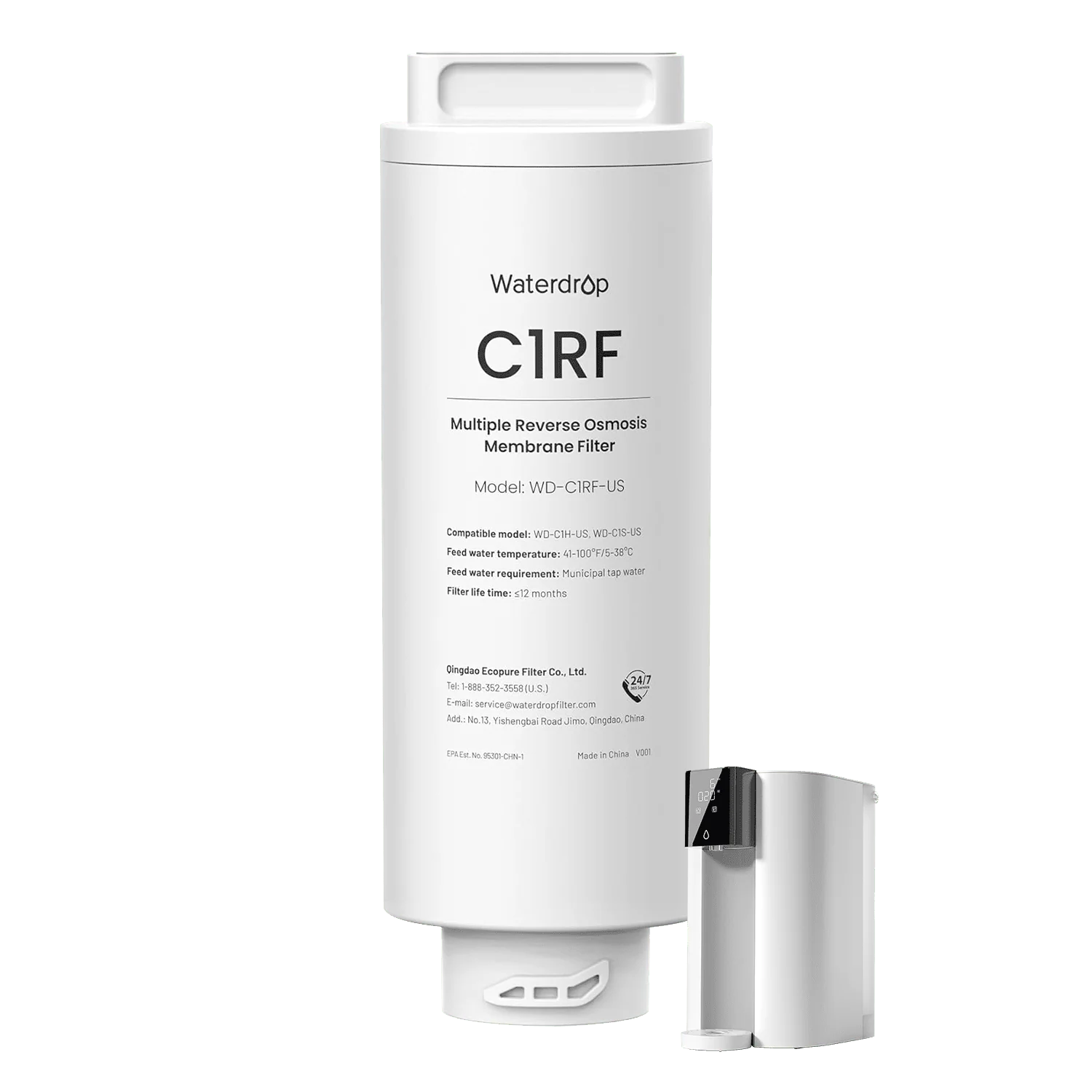WD-C1RF Filter for Waterdrop C1H Reverse Osmosis System, 2-YEAR COMBO - Image 9