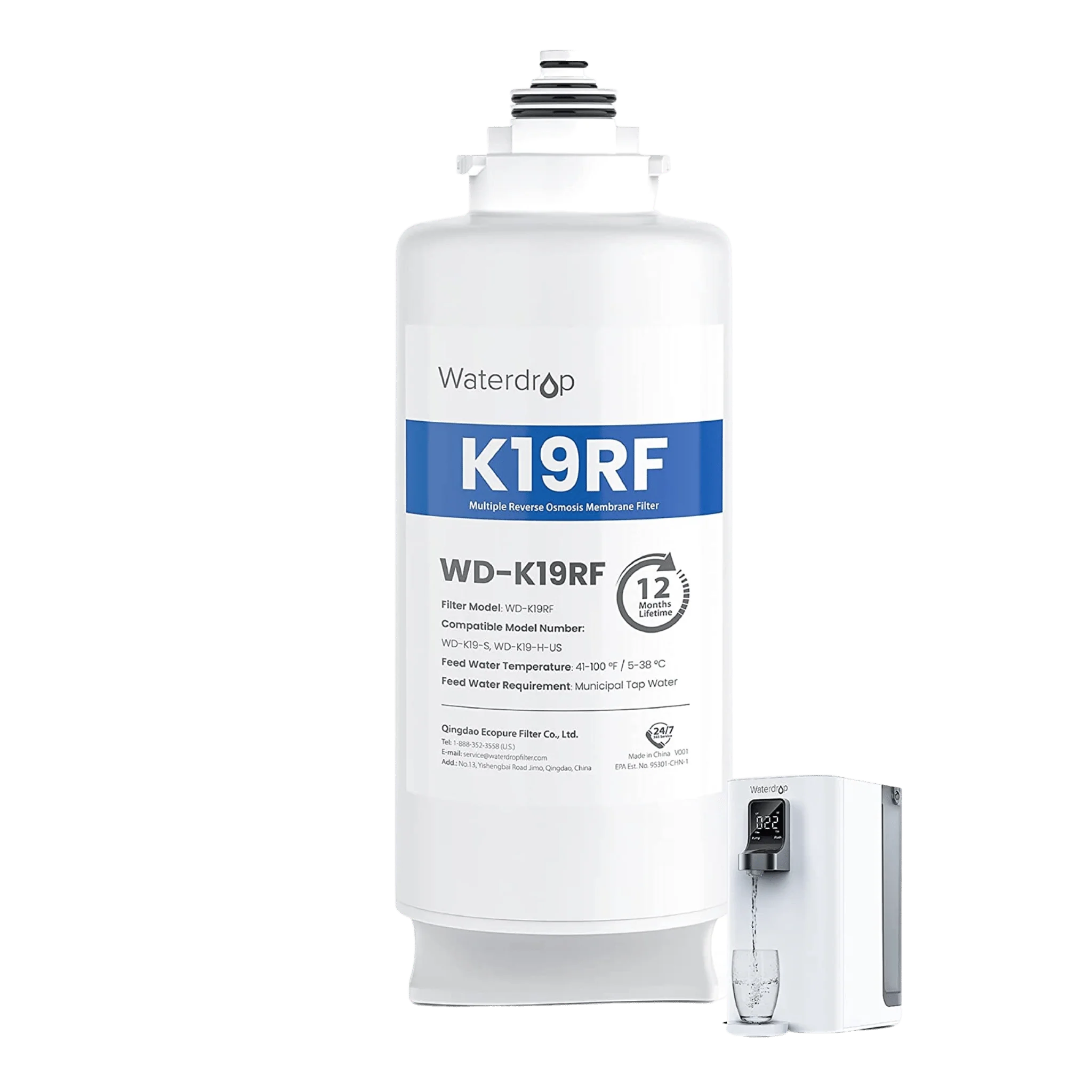 WD-K19RF Filter for K19-H Reverse Osmosis System, 2-YEAR COMBO - Image 2