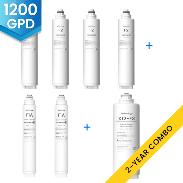 Waterdrop X12 RO System Replacement Filter Combo Set - 1200GPD - Image 2