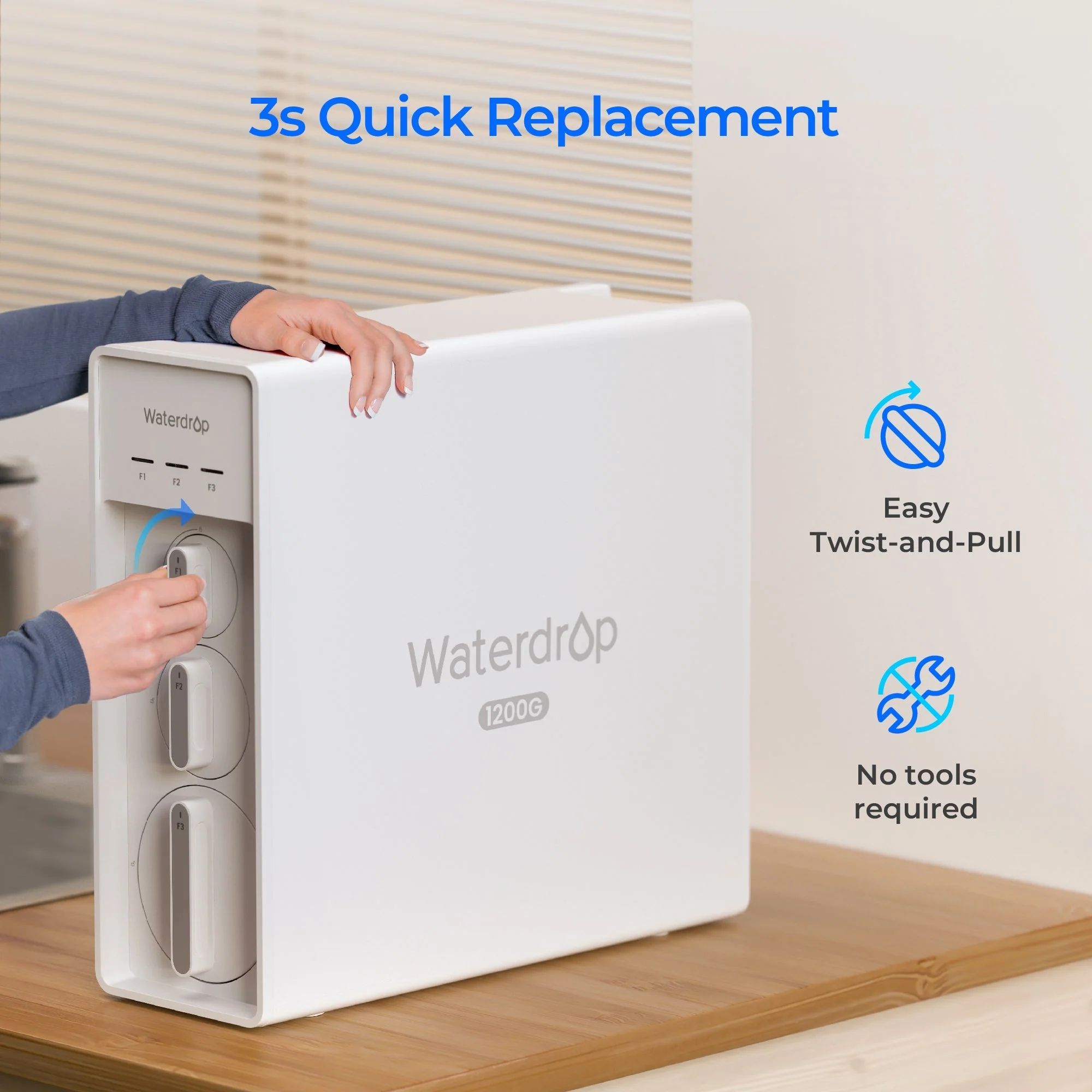 Waterdrop X12 RO System Replacement Filter Combo Set - 1200GPD - Image 6