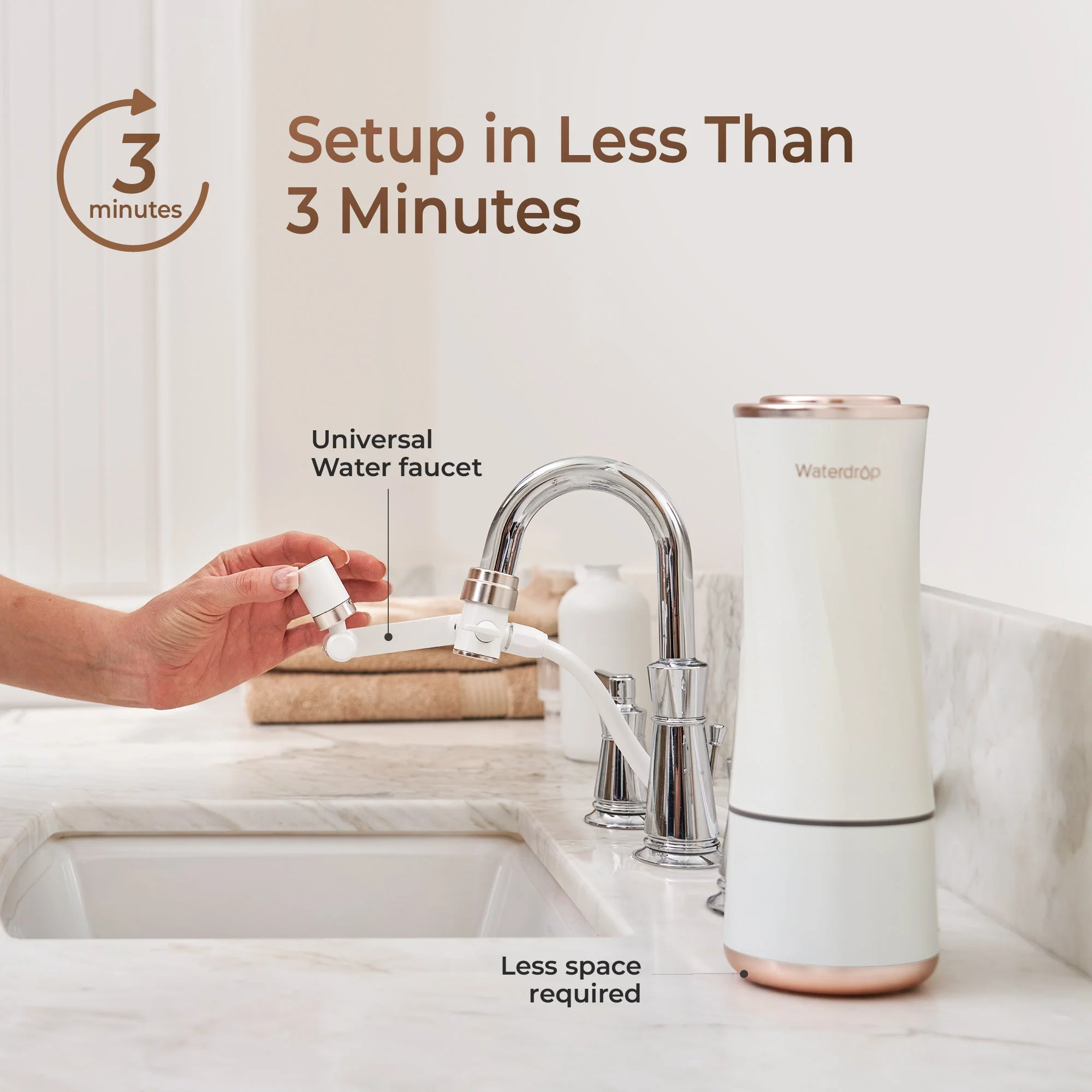 Waterdrop Skincare Face Washer, No More Dirty Water on Your Face - Image 3