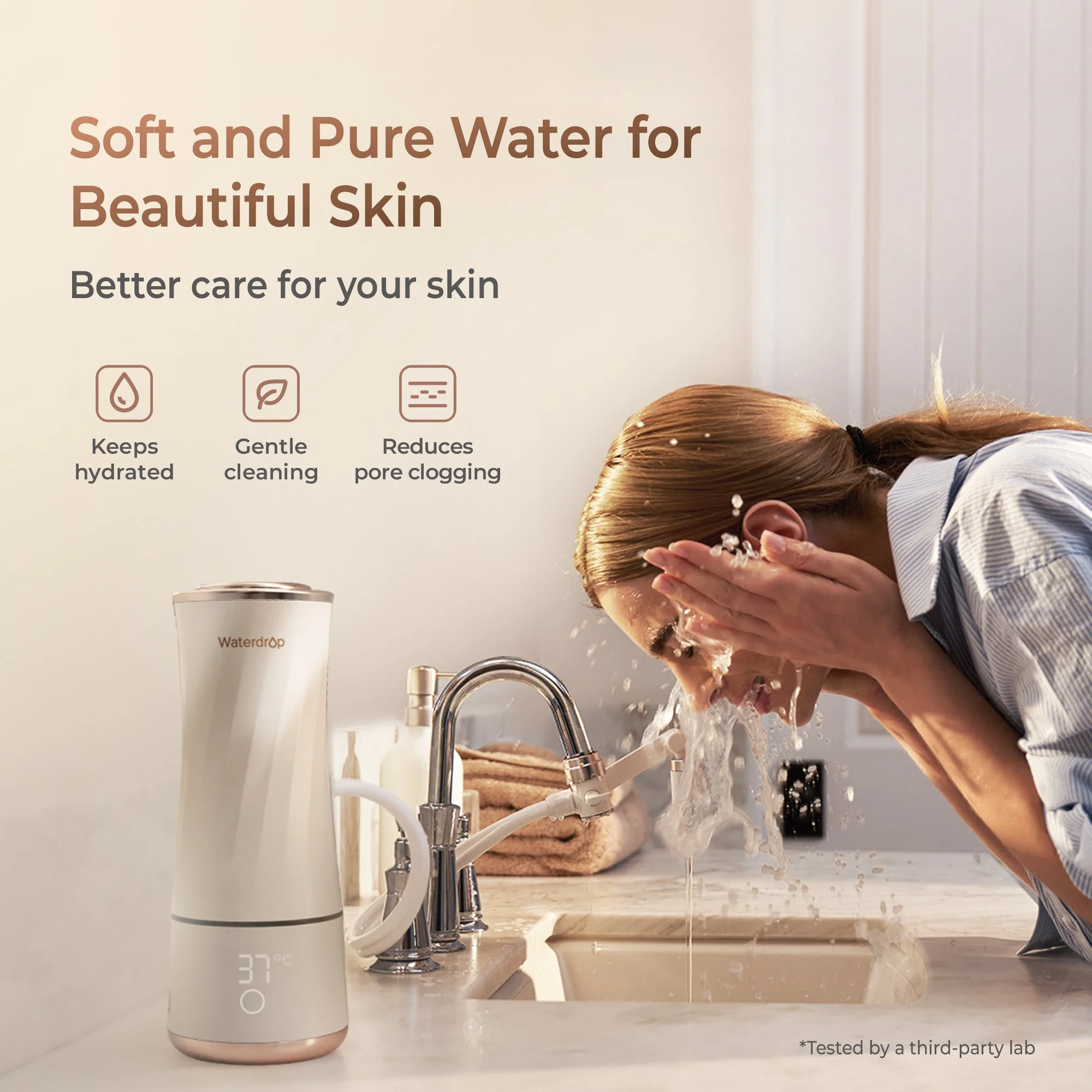 Waterdrop Skincare Face Washer, No More Dirty Water on Your Face - Image 6