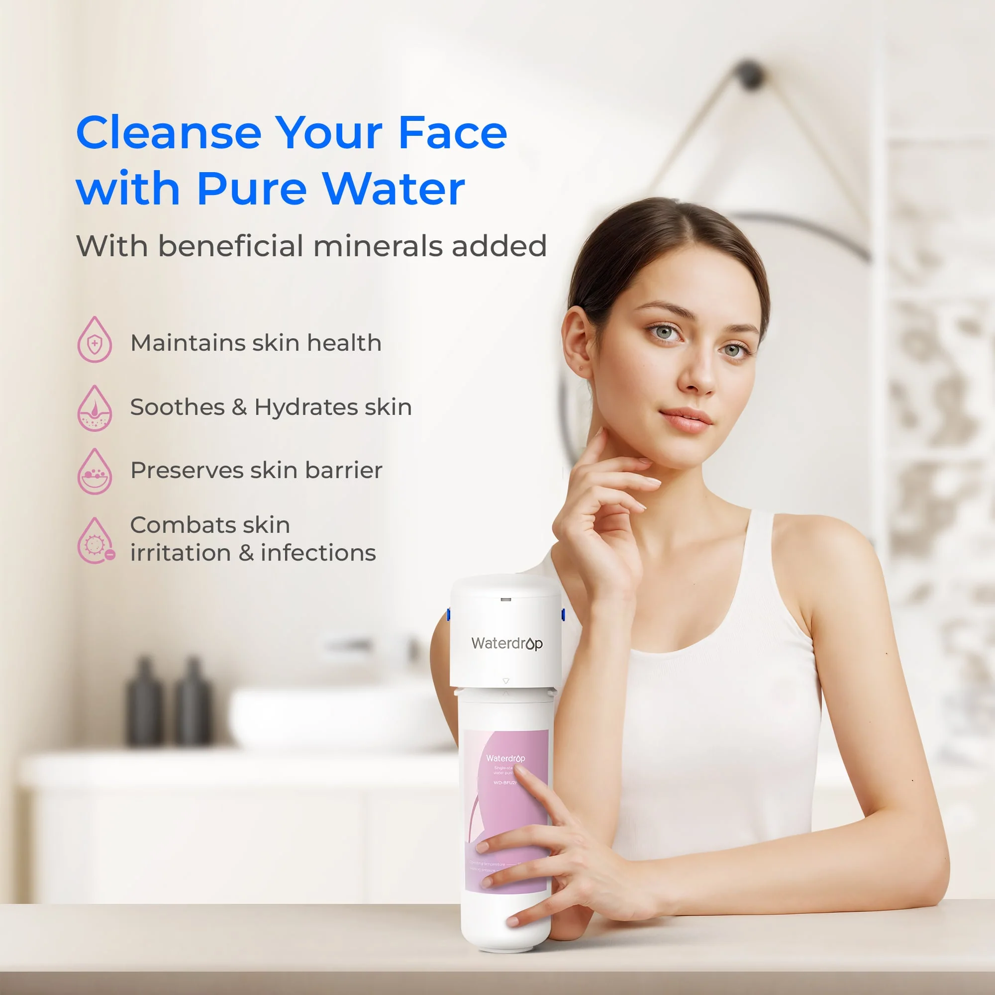 Waterdrop Skincare Water Softening System BFU2 - Softens Skin & Hair - Image 2