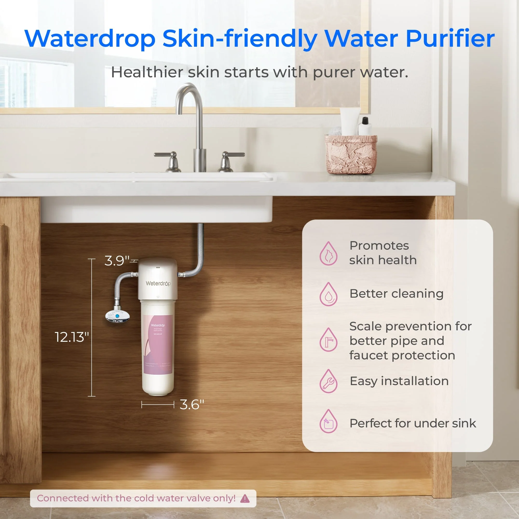 Waterdrop Skincare Water Softening System BFU2 - Softens Skin & Hair - Image 4