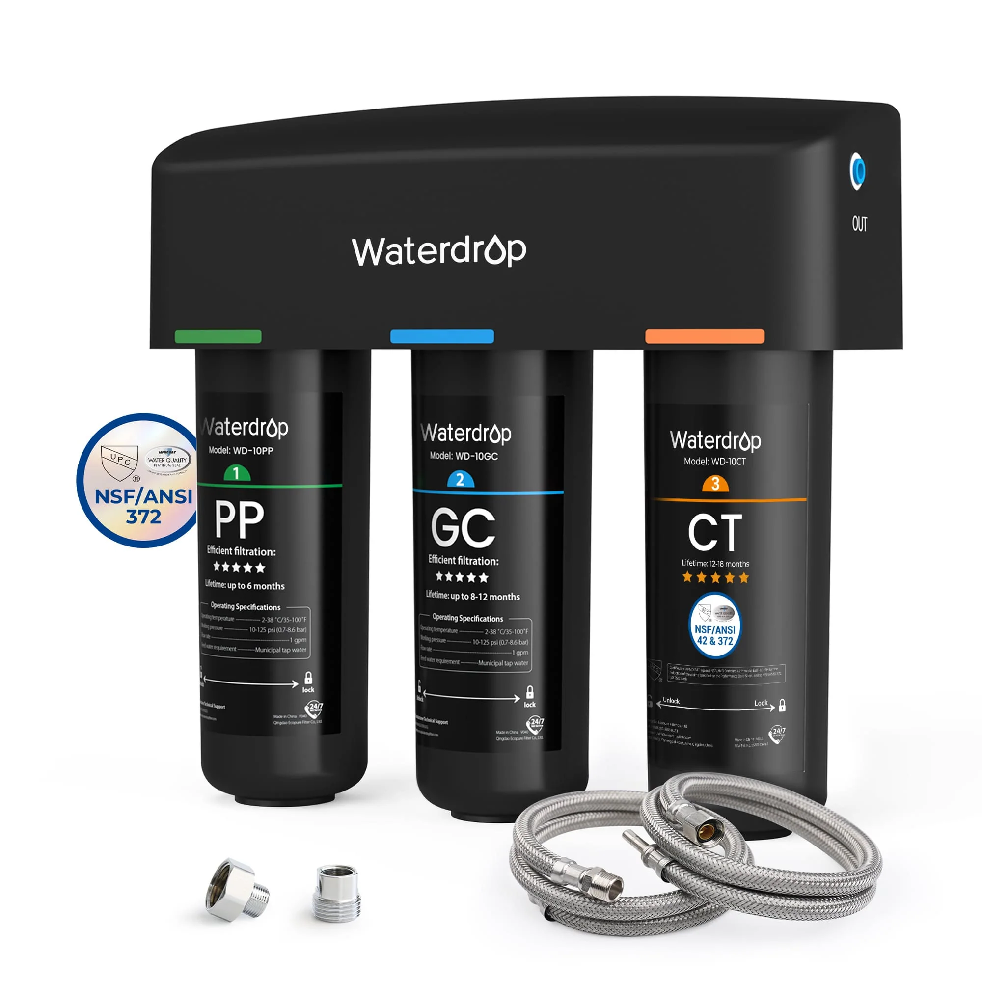 3-stage Under Counter Direct Connect Filtration System Waterdrop TSA - Image 10