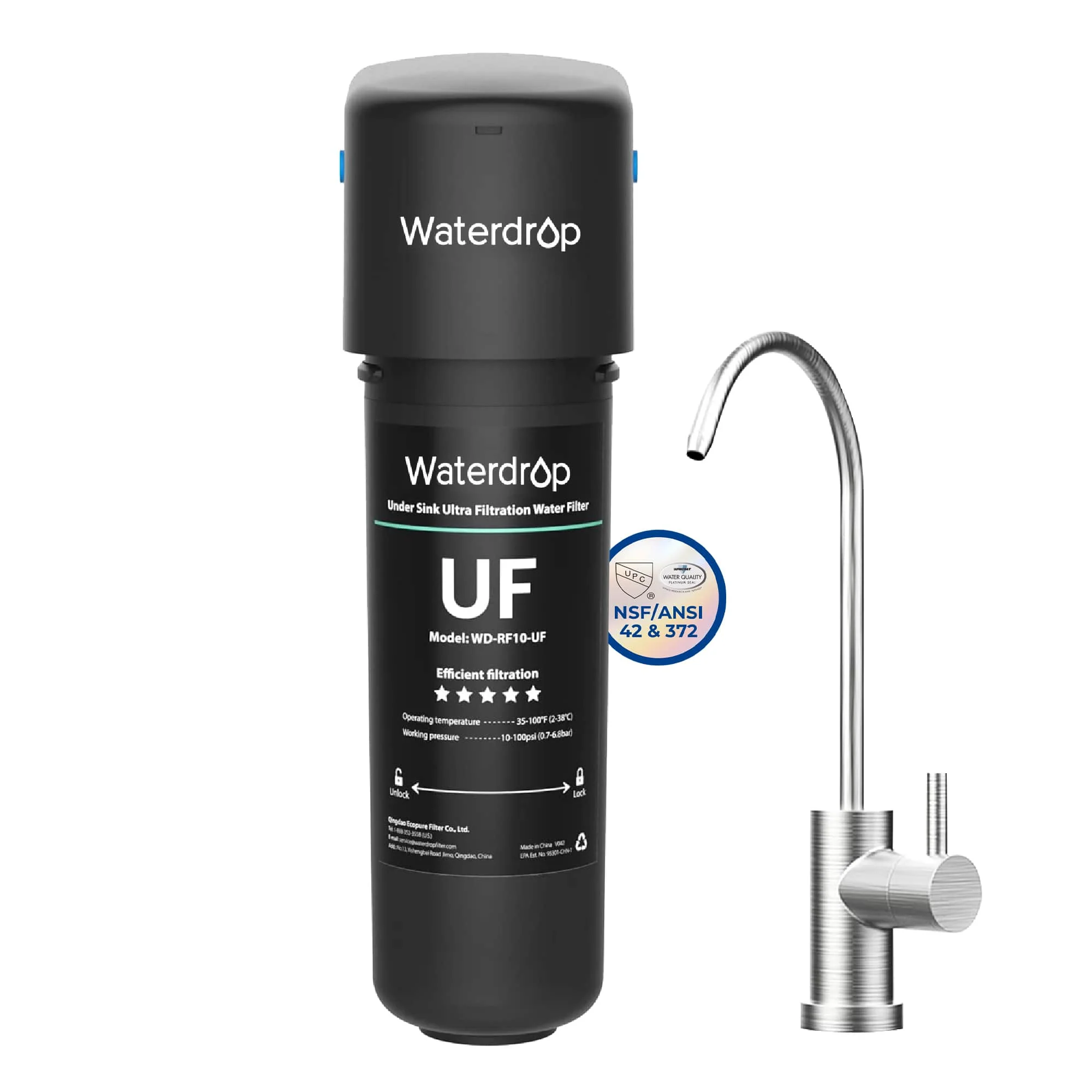 Undersink Ultrafiltration Water Filter System With Dedicated Faucet - Image 14
