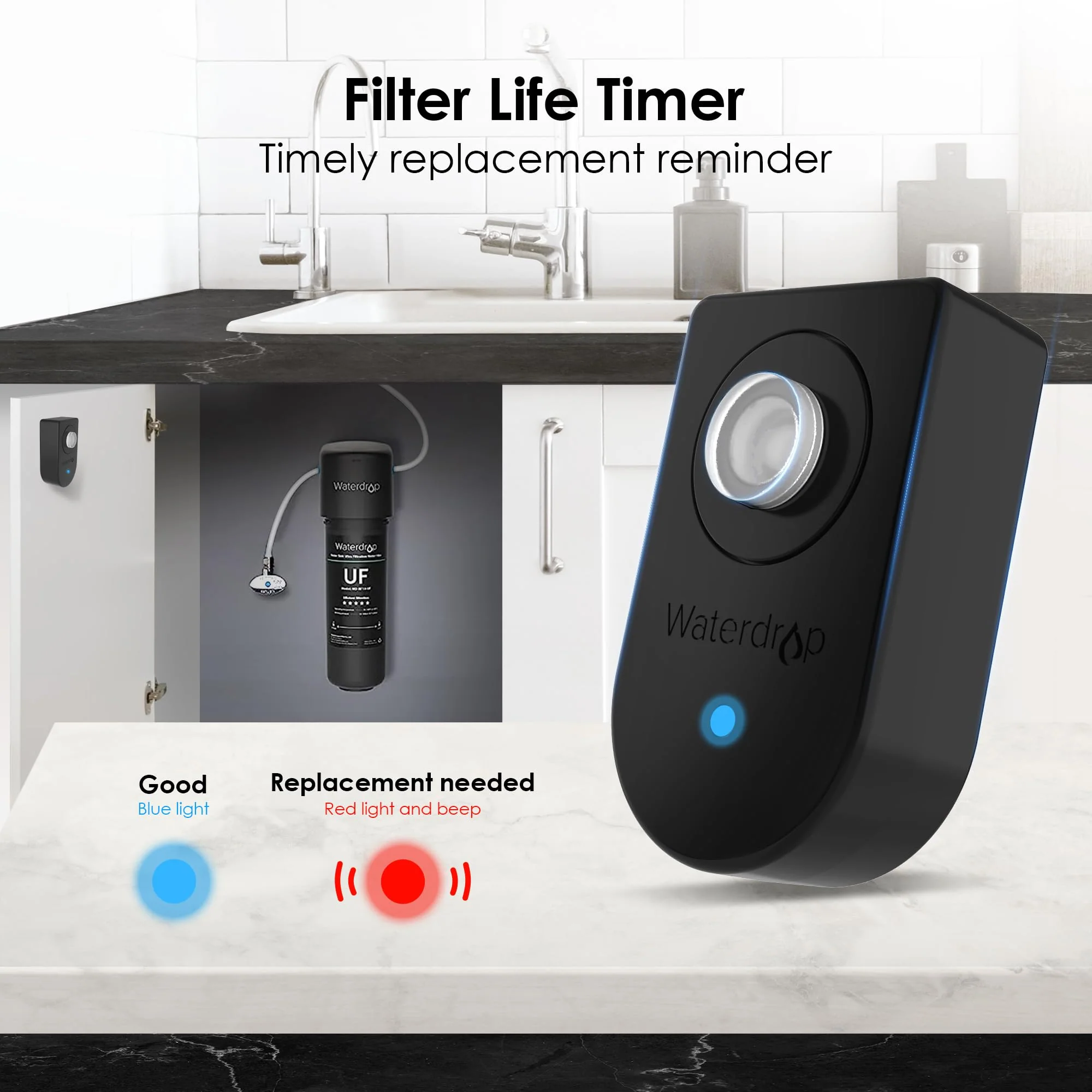 Undersink Ultrafiltration Water Filter System With Dedicated Faucet - Image 4
