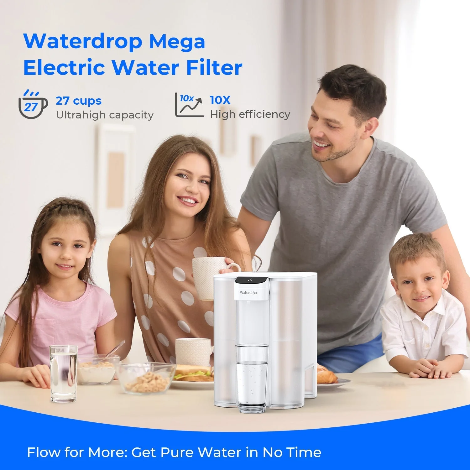 Electric Water Filter Pitcher, Instant Water Dispenser ED04, 200-Gallon - Image 2