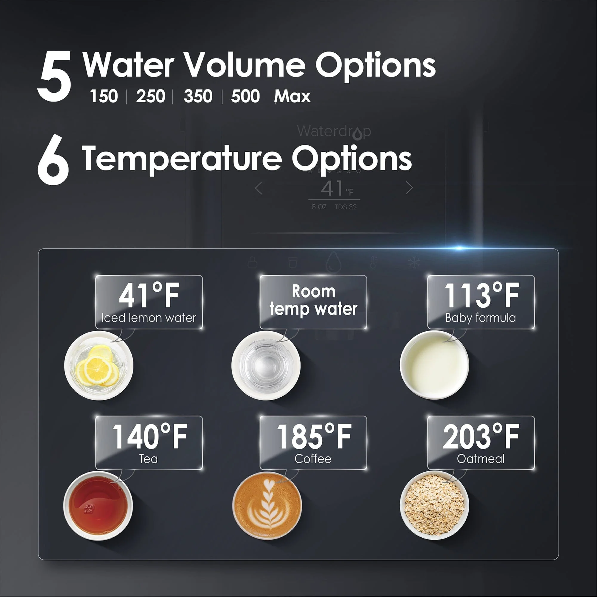 Waterdrop A1 Reverse Osmosis Hot Cold Water Dispenser with BFC2 - Image 6