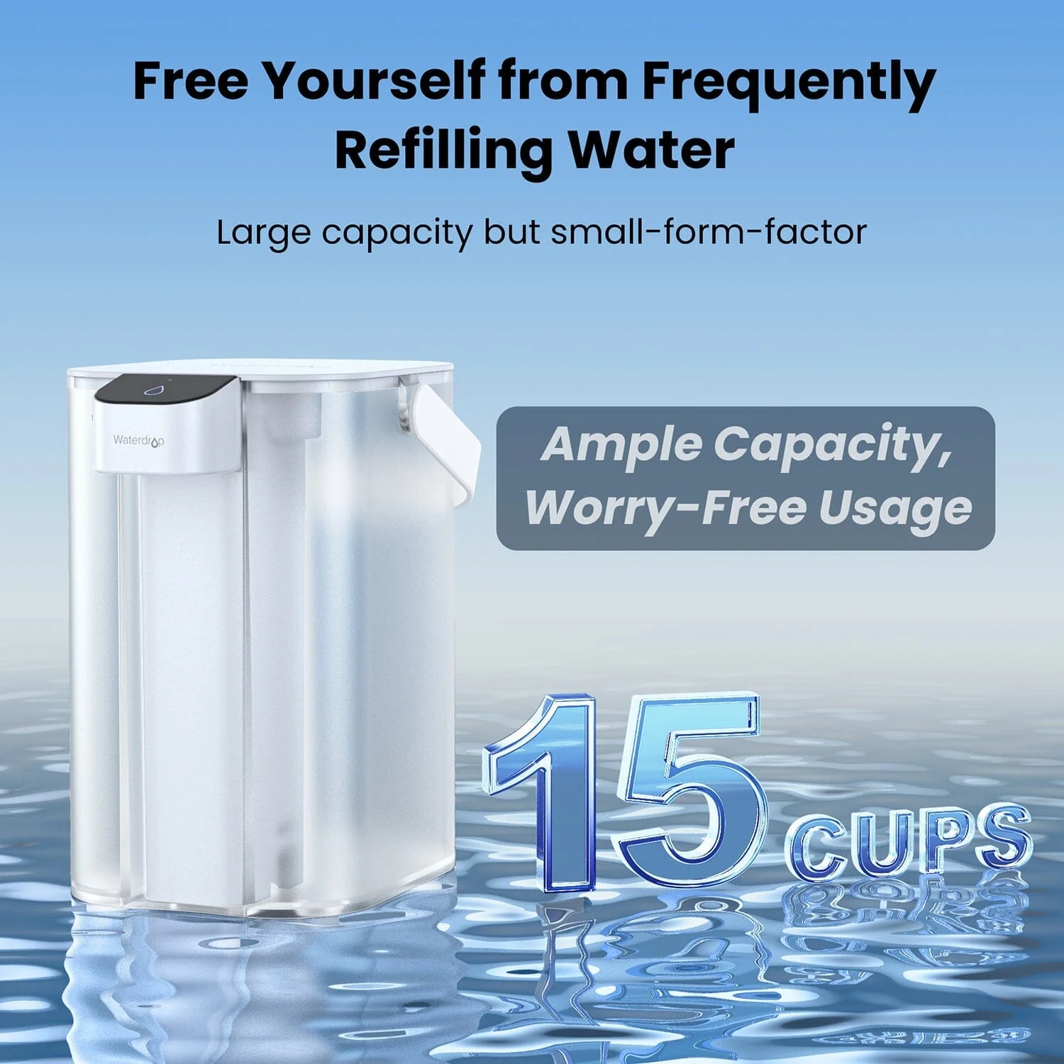 Waterdrop Electric Water Filter, ED01 Countertop Water Filtration System - Image 11
