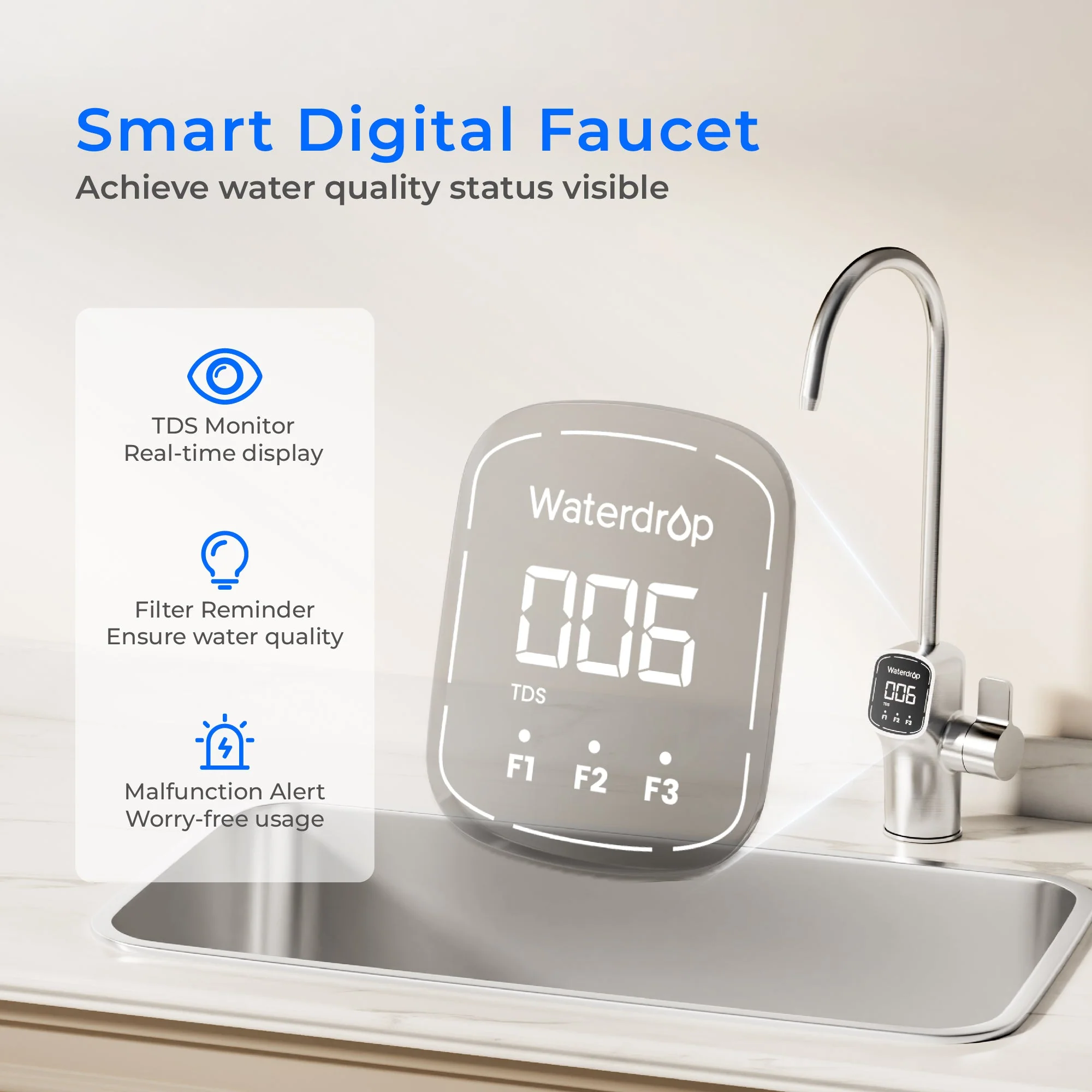 Waterdrop X Series Reverse Osmosis System, X8 - Image 4
