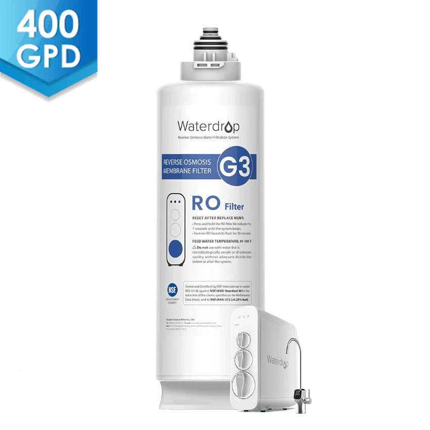 Waterdrop G3 RO System Replacement Filters - 400GPD - Image 7