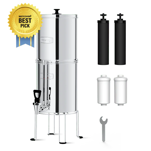 Waterdrop 2.25-gallon King Tank Gravity Water Filter System, With Stand