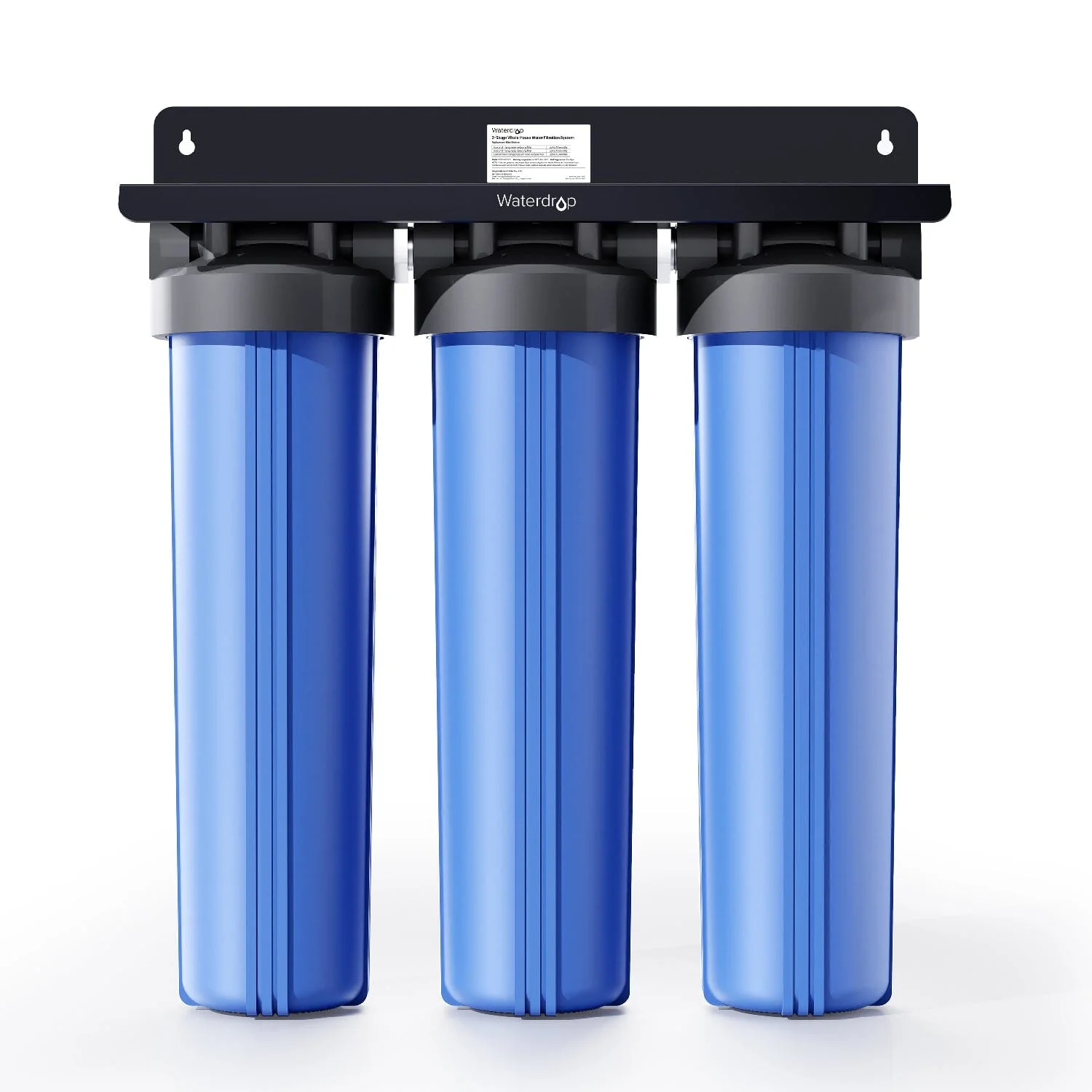Waterdrop 3-Stage Whole House Water Filter System with Carbon Filter & Sediment Filter - Image 2