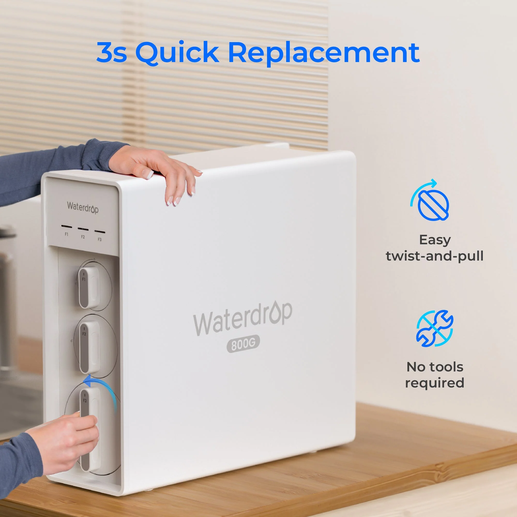 X8-F3 Filter for Waterdrop X8 Reverse Osmosis System | 800 GPD - Image 4