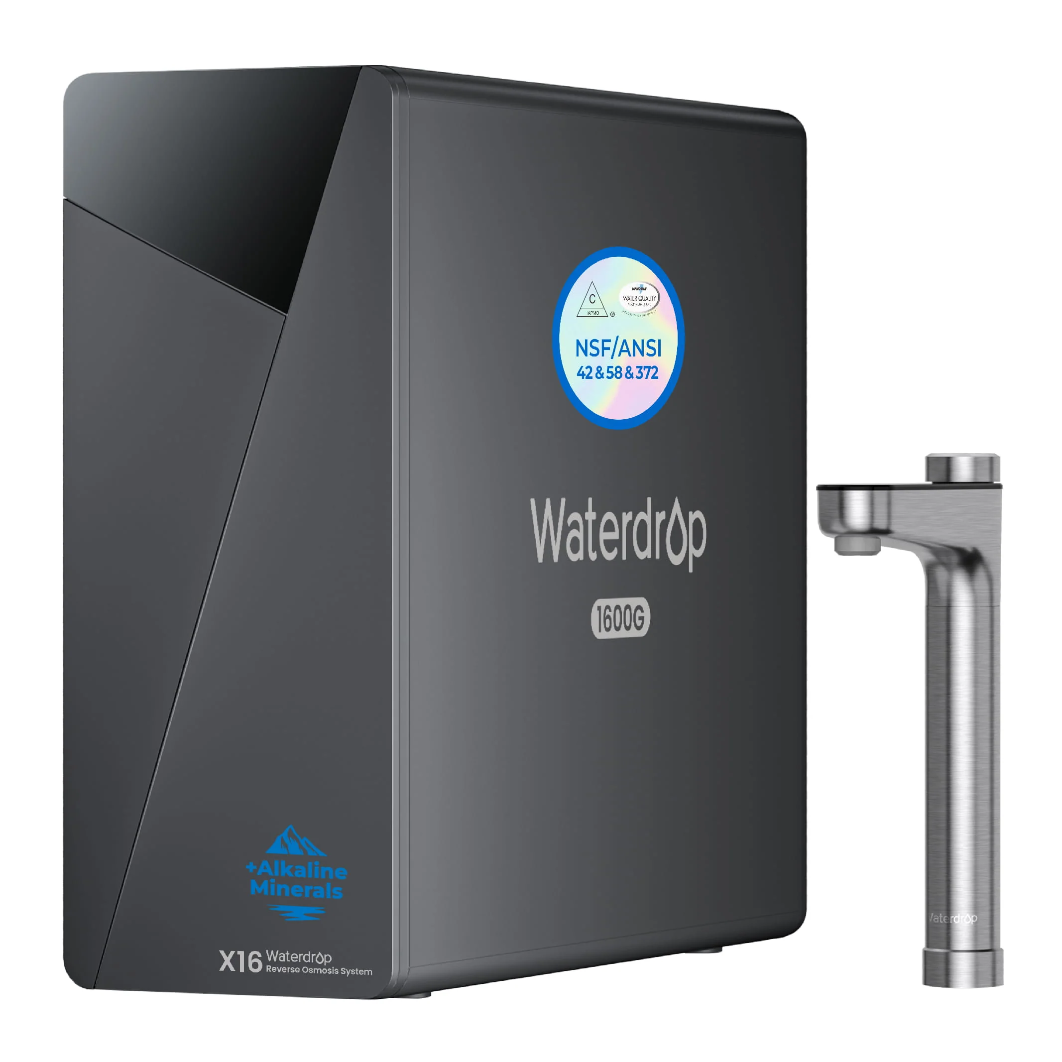 Waterdrop X16 Undersink Reverse Osmosis System with Brushed nickel silver faucet - Image 10
